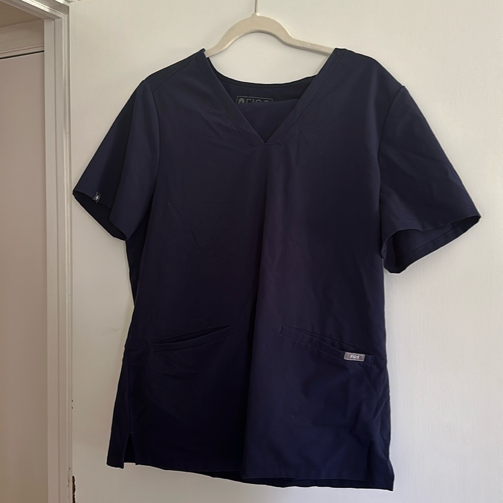 Figs navy L shirt and pants